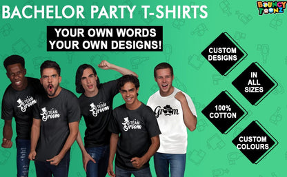 Groom's Drinking Team Bachelor Tshirts