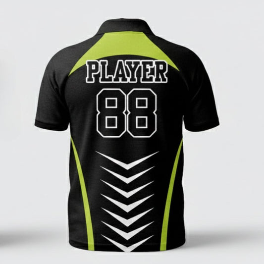 Custom Cricket Club Jersey – Professional Collared Style