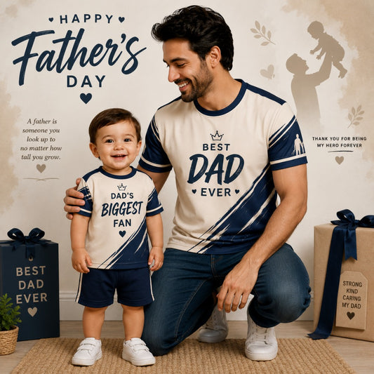 Jersey Style Father and Kids Matching Jerseys