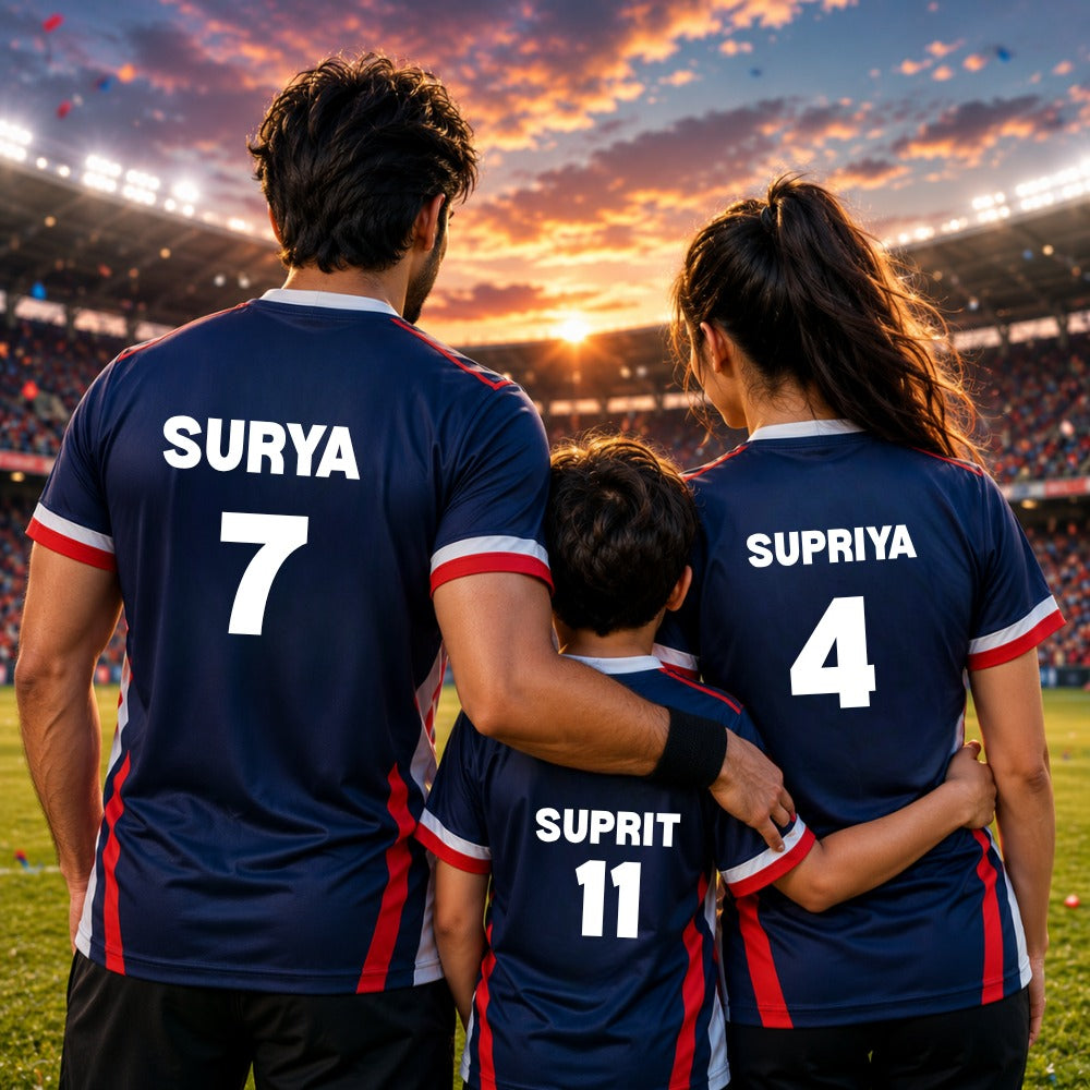 Family Match Day Jerseys for Dad Mom Kids – Sports Twinning Athletic Wear