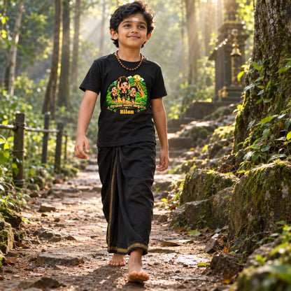 Little Ayyappa Devotee T-Shirt for Kids | Personalized First Yatra