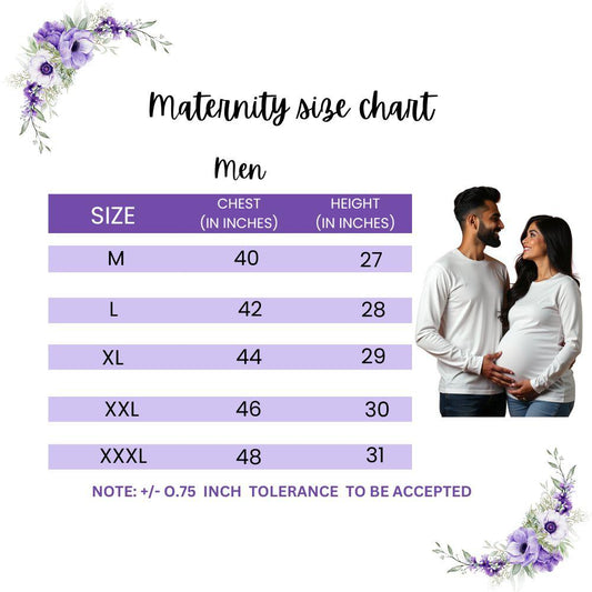 Red and Navy Cut Sew Colour Block Maternity Couple Tshirt