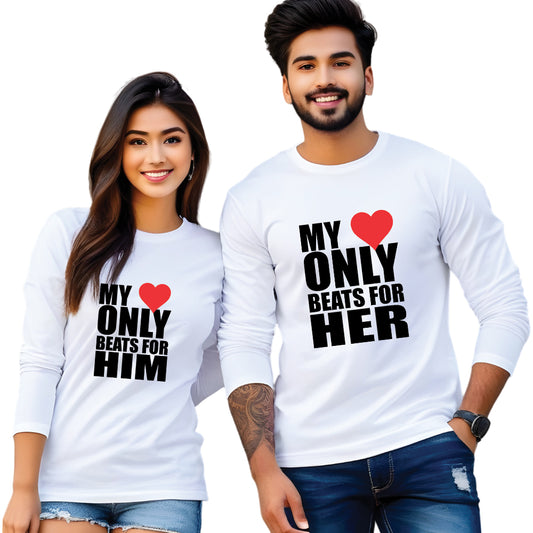 Printed couple t shirt