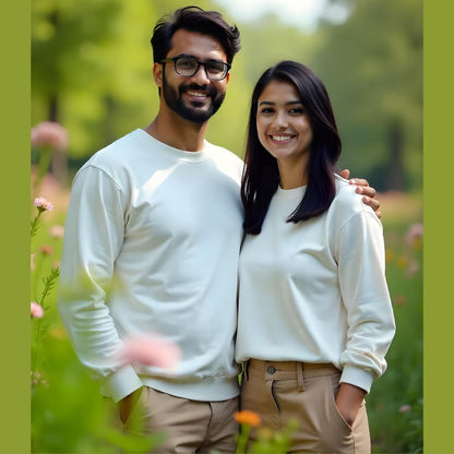 White Couple Sweatshirts 