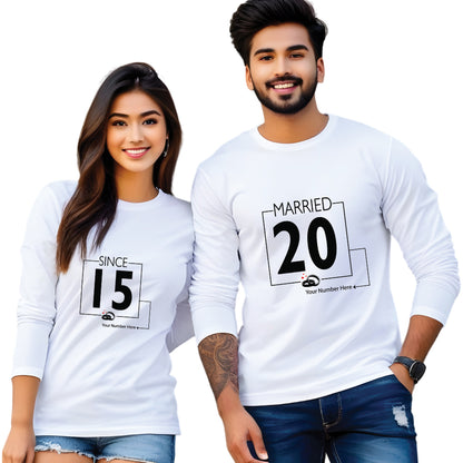 couple t shirt white