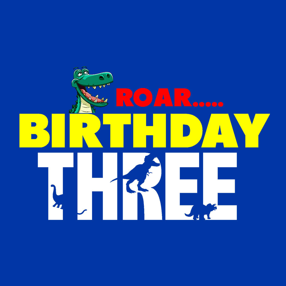 Dino Third Birthday Roar