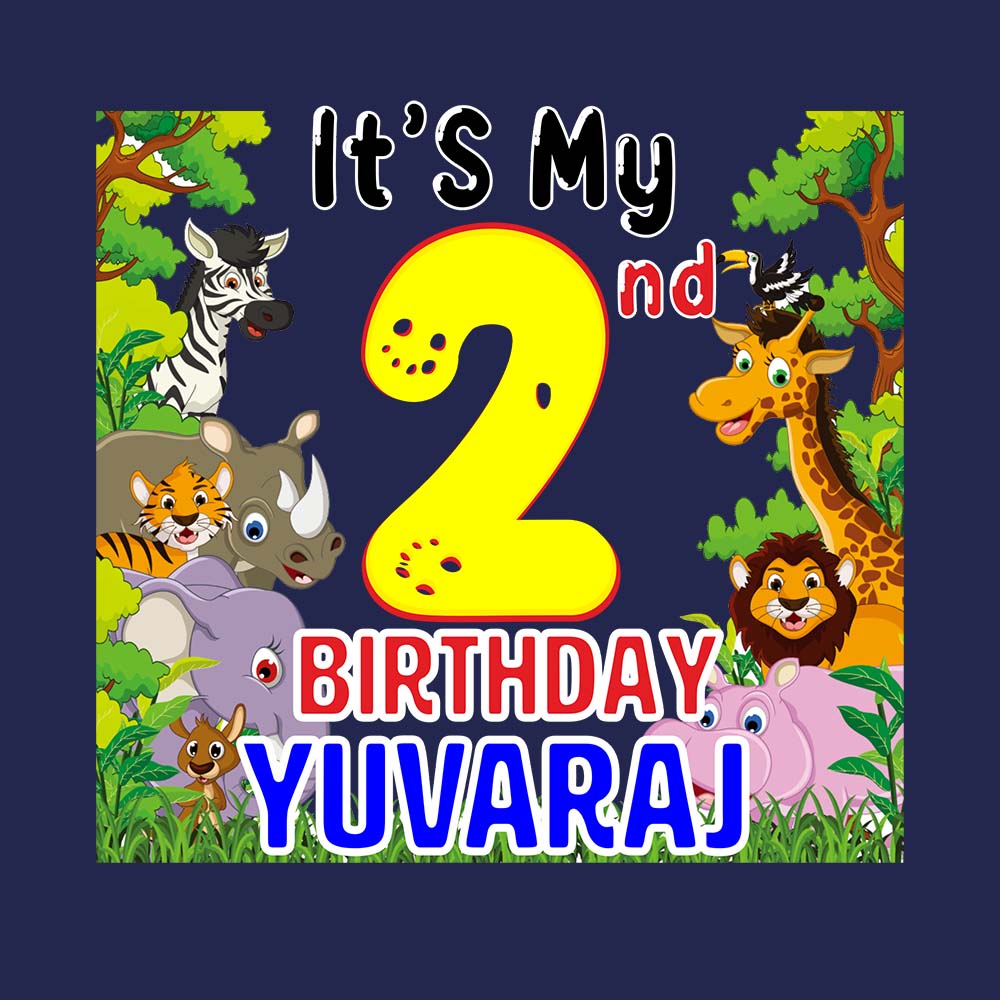 Jungle Theme Customised Tshirts for Kids