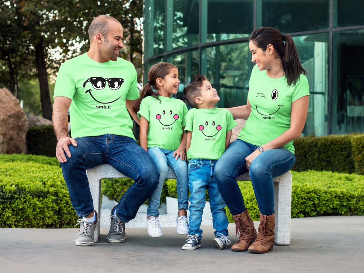 Smile Family Matching Tshirts for Family