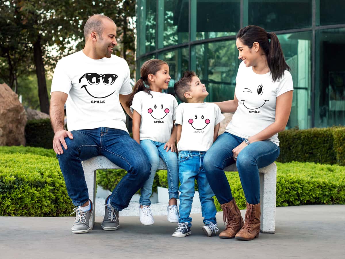 Smile Family Matching Tshirts for Family