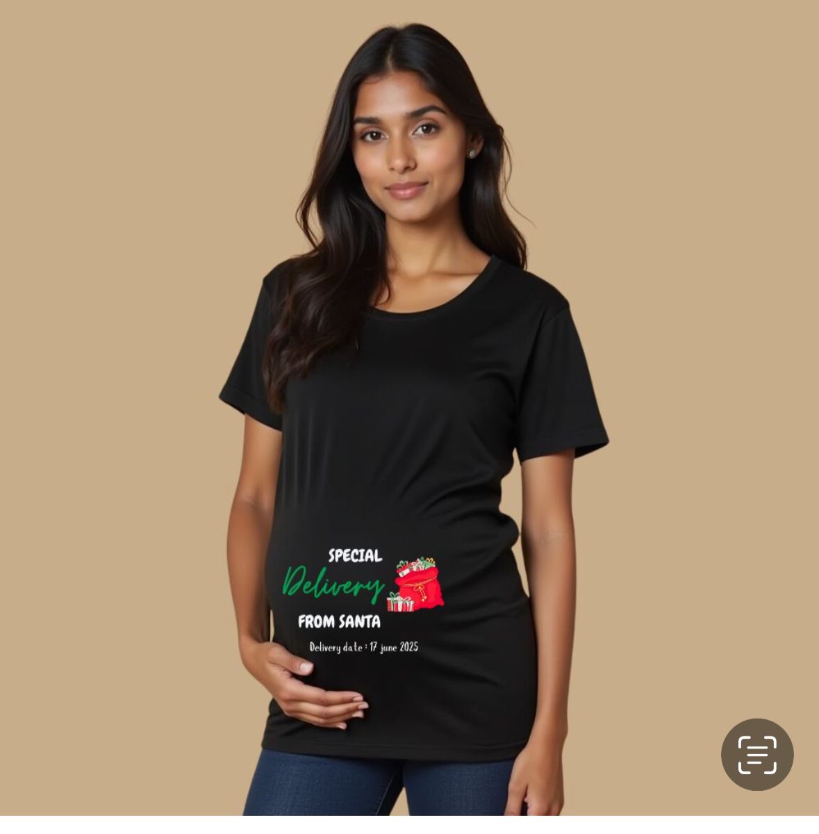 Special delivery from Santa Maternity Tshirt