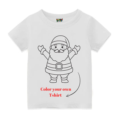 Christmas Color Your Tee - White