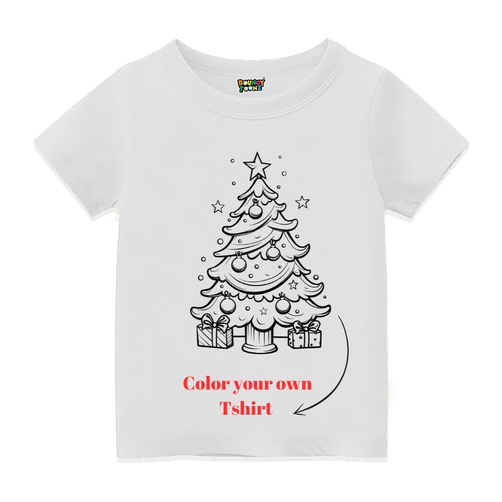 Christmas Color Your Tee - Christmas Tree