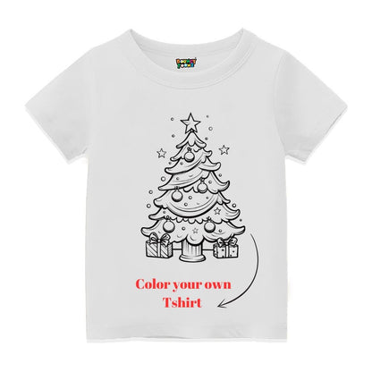 Christmas Color Your Tee - Christmas Tree