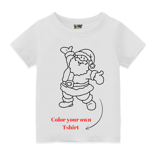 Santa Christmas Color Your Tee - JOY