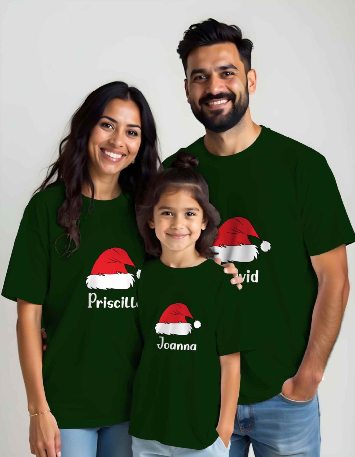 Christmas Cap Photo Printed Christmas T-Shirts
