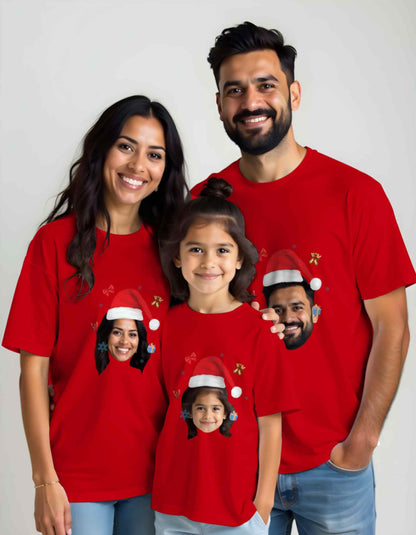 Christmas Cap with Photo Printed Christmas T-Shirts