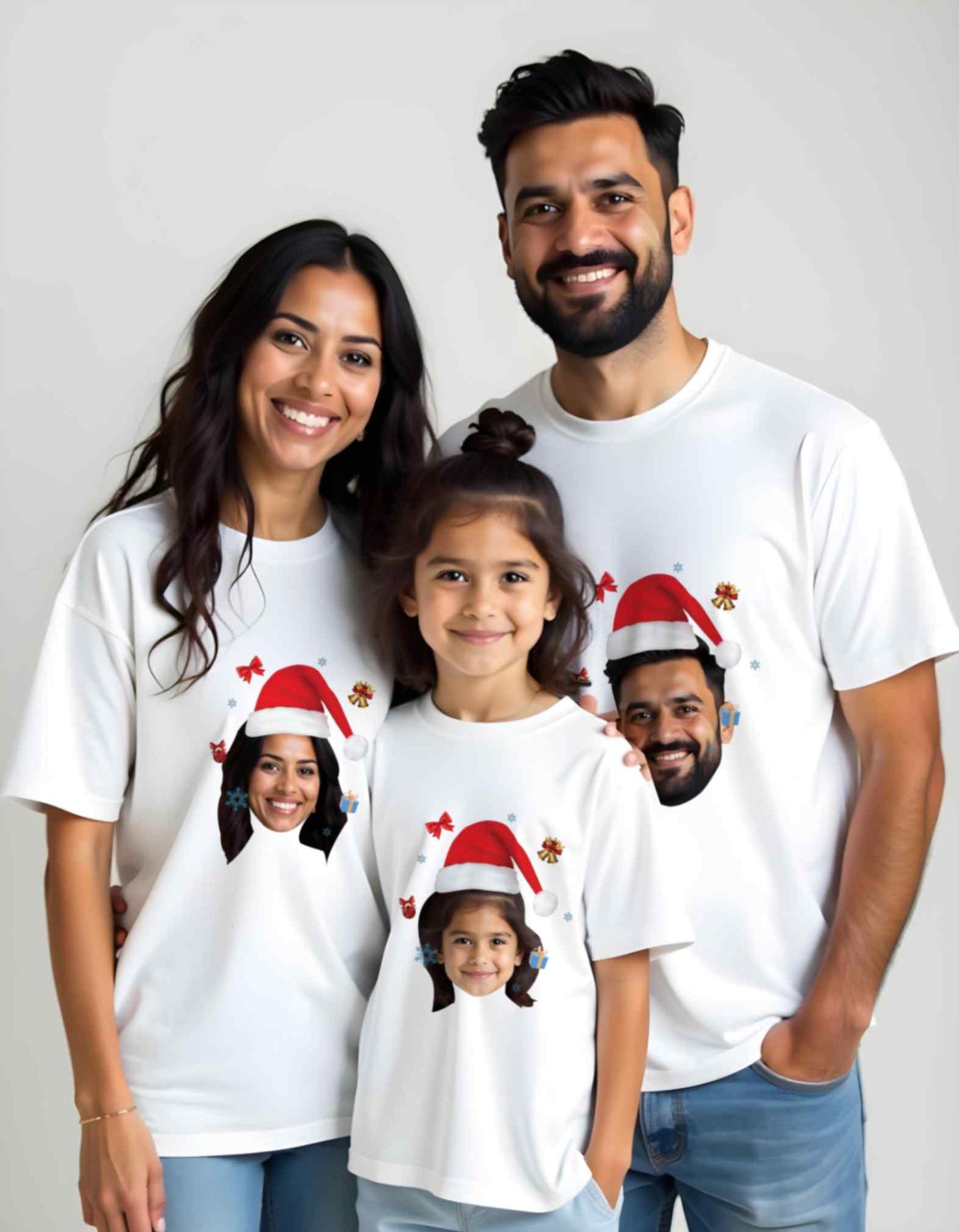 Christmas Cap with Photo Printed Christmas T-Shirts