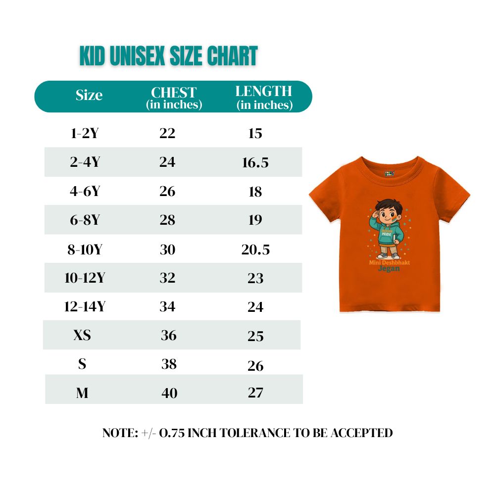 Freedom in Every Thread, Pride in Every Stitch Kids Unisex Orange Tees