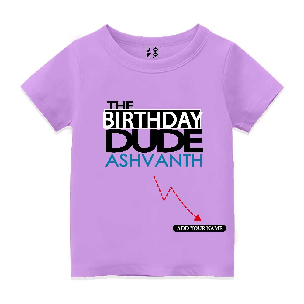 Birthday Dude Kids T Shirt online
