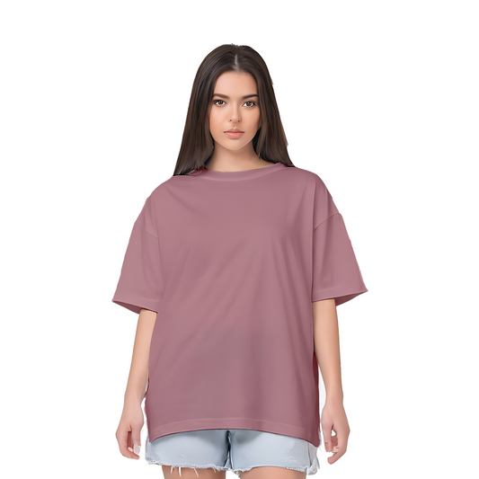 oversized plain t shirt for women