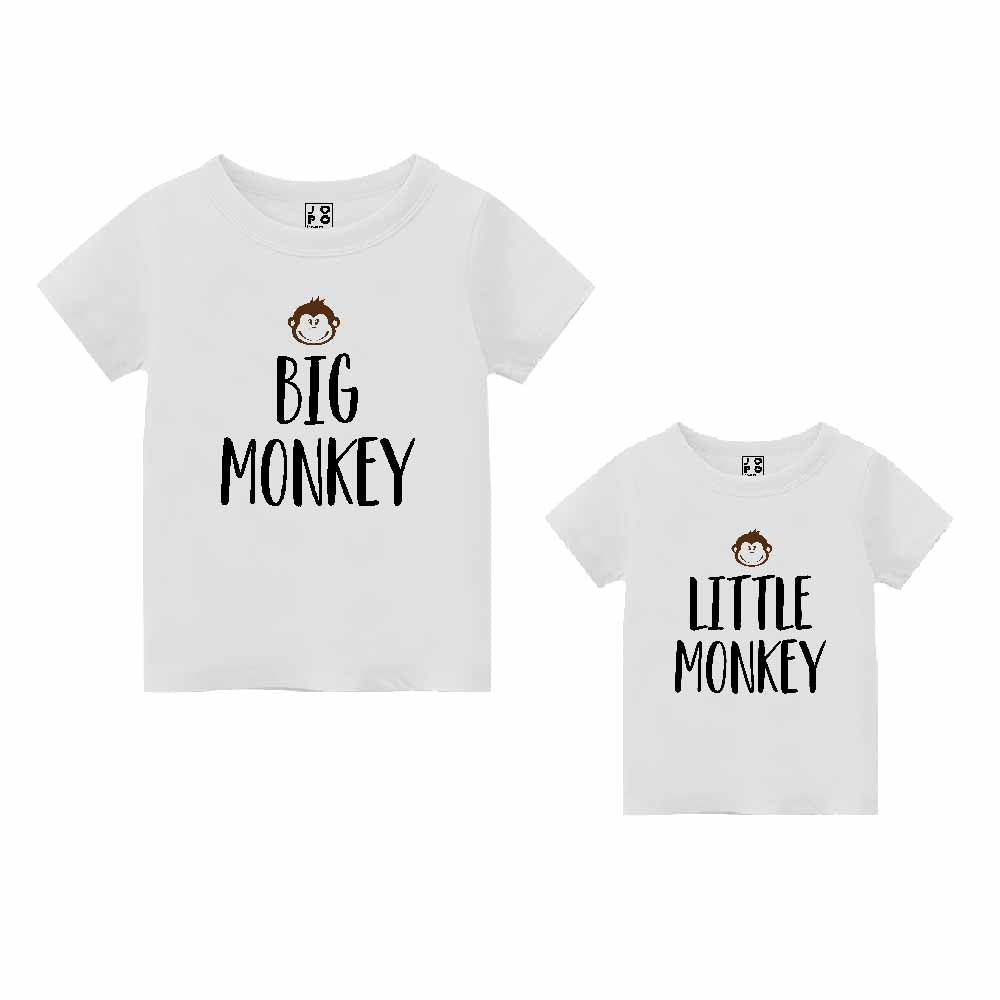 monkey printed t shirt white online
