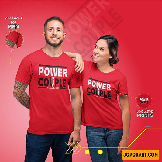 cotton couple in one t shirt couple dress t shirt couple t shirt on myntra red