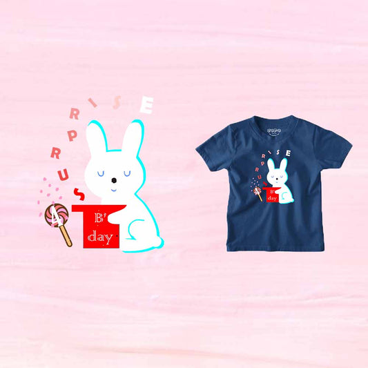 Magic Rabbet designed 4rd Birthday Theme Kids T-shirt