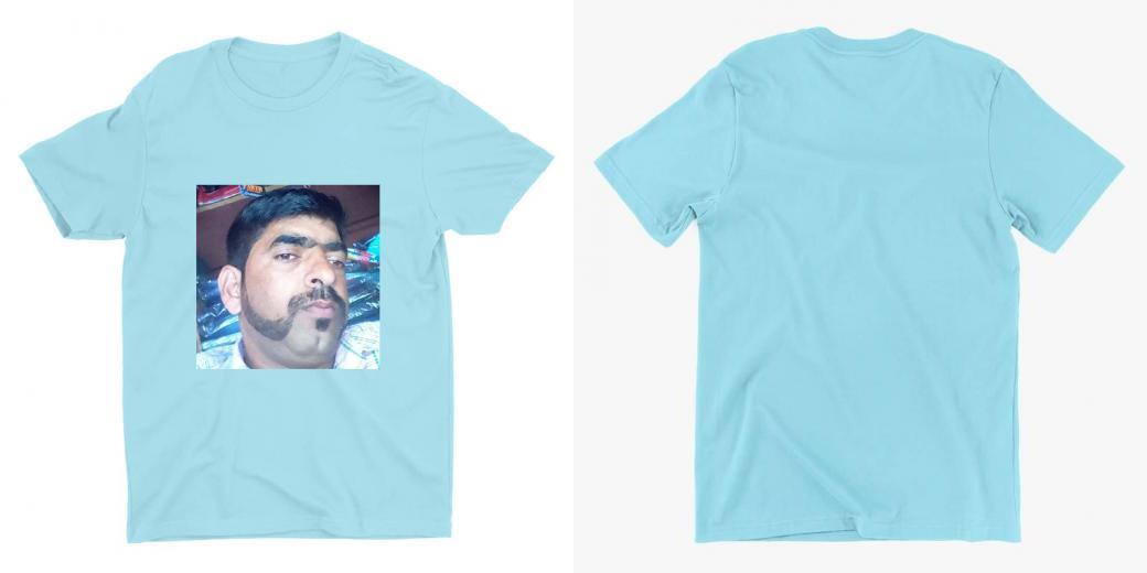 Custom T Shirts Printing Men Round Neck