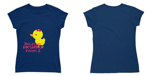 Custom T Shirt Girl Round Neck