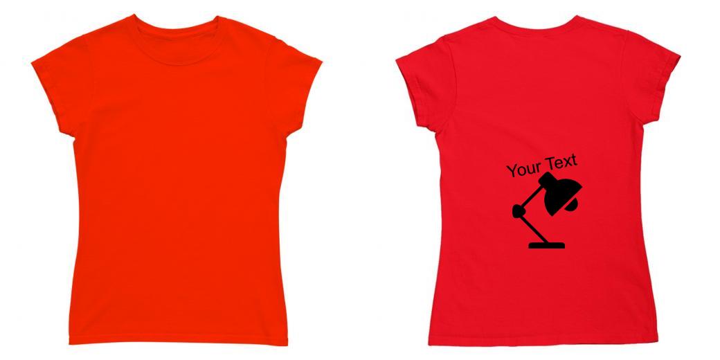 Custom T Shirt Girl Round Neck