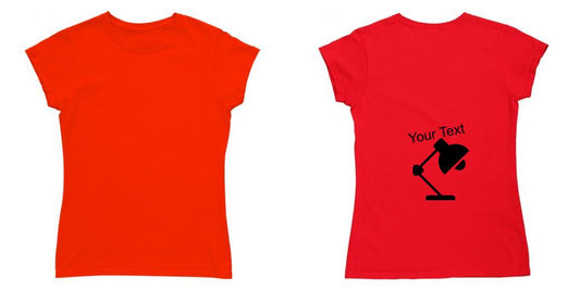 Custom T Shirt Girl Round Neck