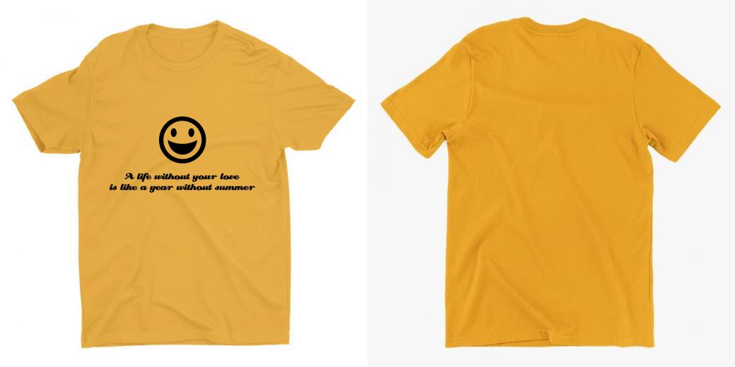 Custom T Shirts Printing Men Round Neck