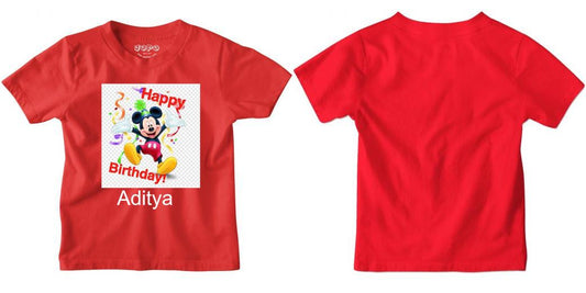 Custom T Shirt Boy Round Neck