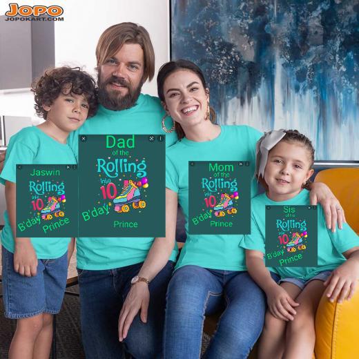 Custom Family T-Shirt Round Neck