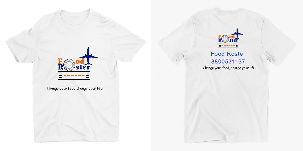 Custom T Shirts Printing Men Round Neck