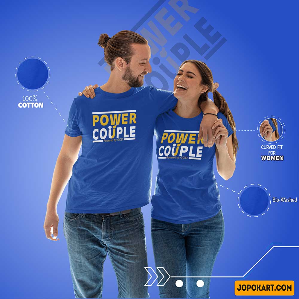 cotton same t shirt for couples couples tops printed t shirts for couples royal blue