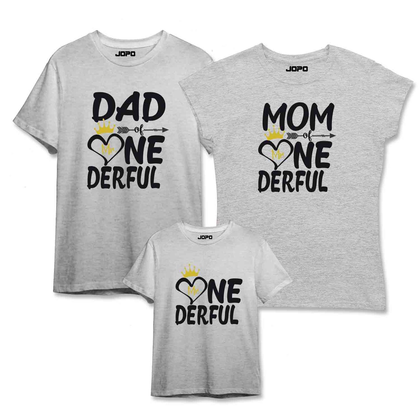 Mr.ONEderful-Baby Boy's 1st Birthday Party Family Tees