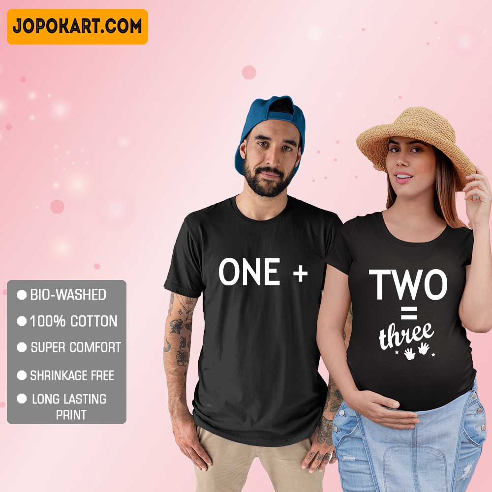 Black_One+Two=Three Maternity Couple
