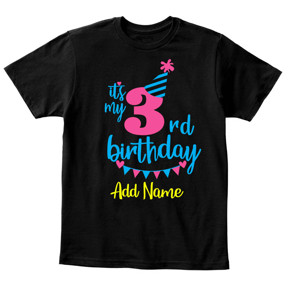 3 rd birthday Black