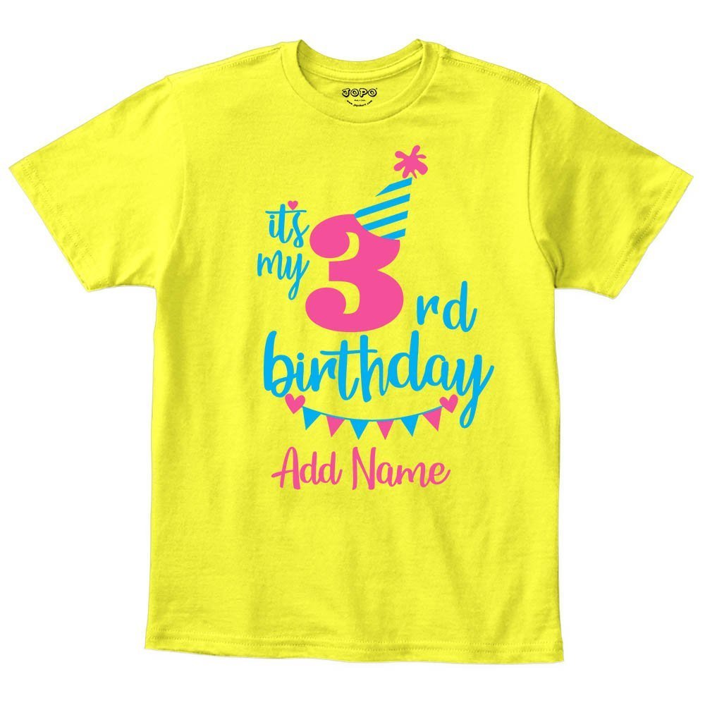 3 rd birthday Yellow