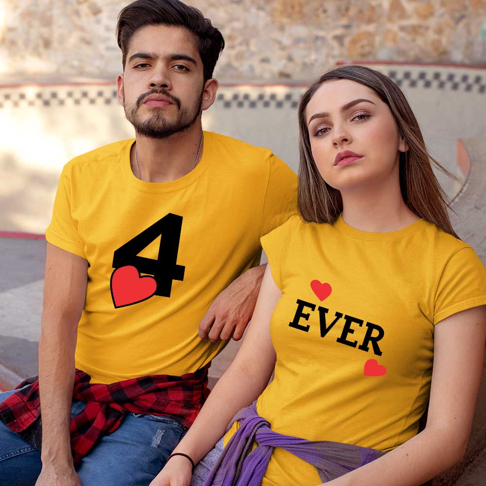 cotton printed t shirts for couples t shirt design for couples t shirt design for couples mustard