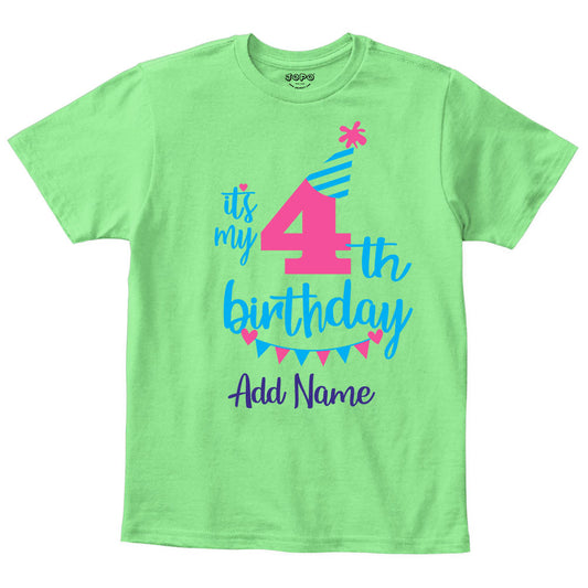 4 th birthday Mint Green