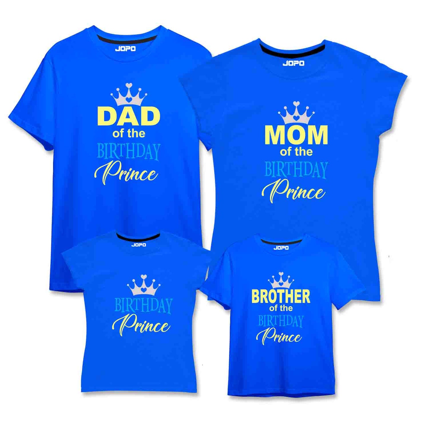 Birthday Prince Matching Family Tshirts Set