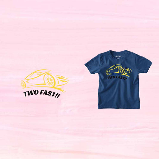 Two Fast Birthday Theme Kids T-shirt