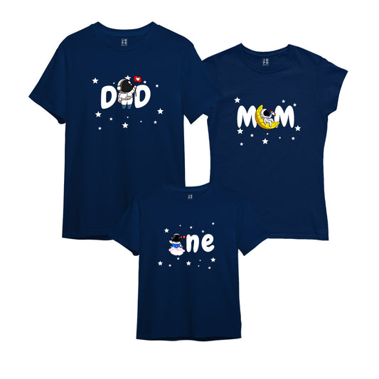 Space Theme Astronaut Matching Family Tshirts