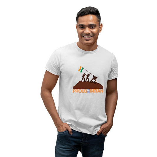 Proud to be Indian Flag Tshirt