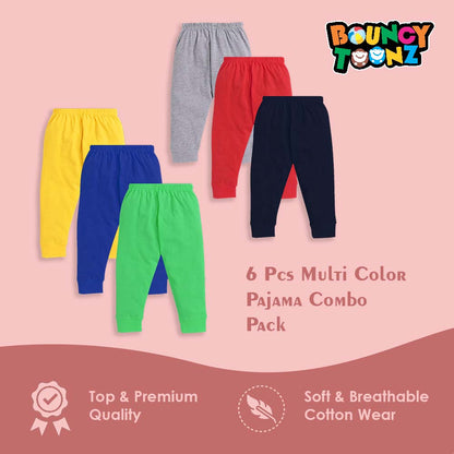 Solid Plain Pyjamas 6pcs - Assorted Combo