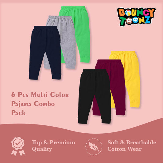 Solid Plain Pyjamas 6pcs - Mix Combo