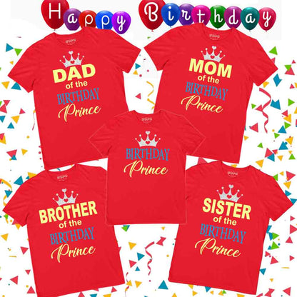 Birthday prince family red