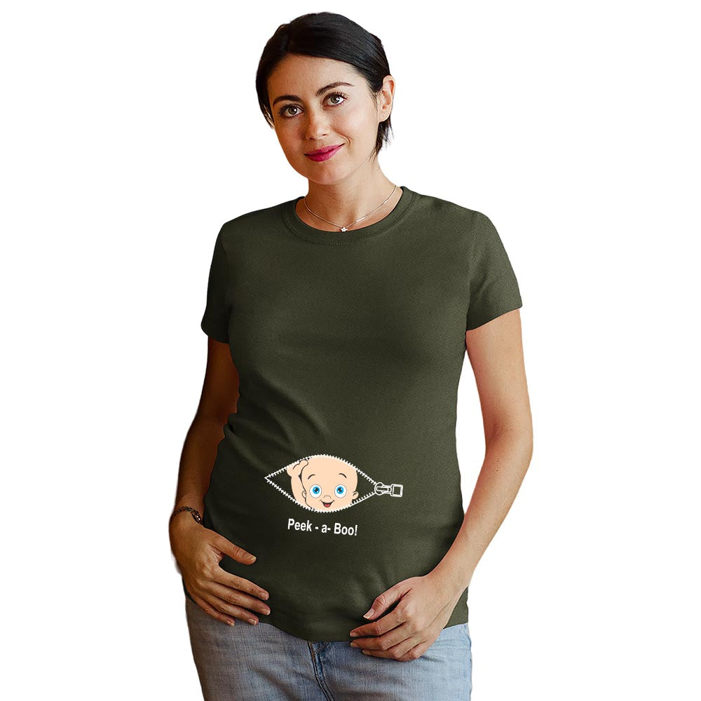 Peek-a-Boo Maternity T-shirts